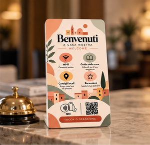 Totem Review Borgo — totem NFC e QR per case in città o centro storico