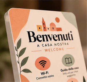 Totem Review Borgo — totem NFC e QR per case in città o centro storico