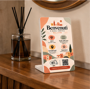 Totem Review Borgo — totem NFC e QR per case in città o centro storico