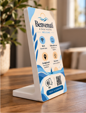 Totem Review Mare — totem NFC e QR per case al mare