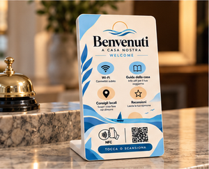Totem Review Mare — totem NFC e QR per case al mare