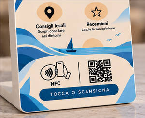 Totem Review Mare — totem NFC e QR per case al mare