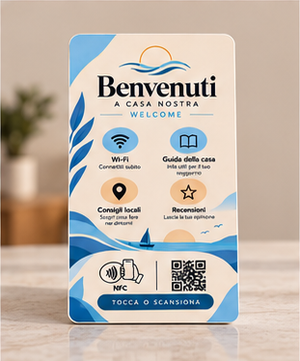 Totem Review Mare — totem NFC e QR per case al mare