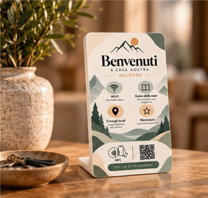 Totem Review Montagna — totem NFC e QR per baite e case in quota